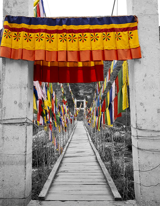 Bhutanese Bridge 01 - Canvas