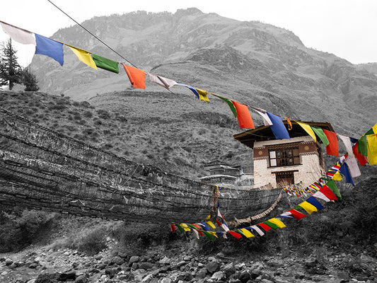 Bhutanese Old Stupa 02 - Canvas