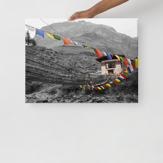 Bhutanese Old Stupa 02 - Canvas