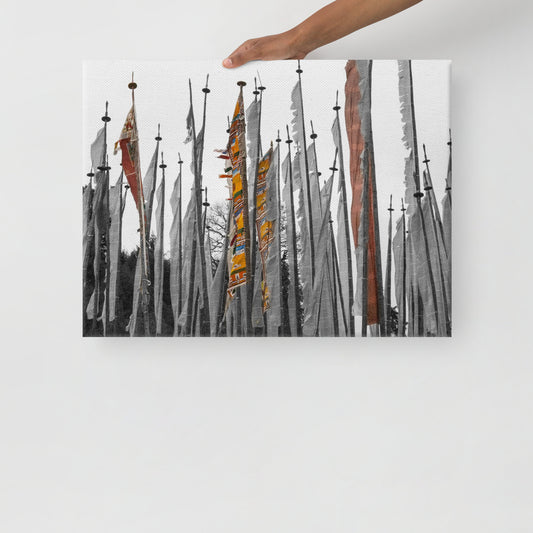 Bhutanese Flags 03 - Canvas