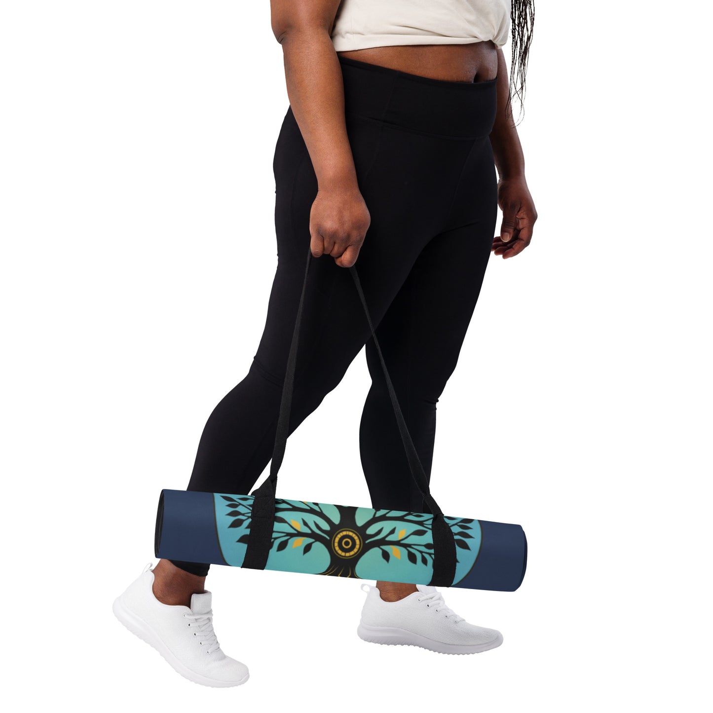 Tree of Life Yoga mat - blue