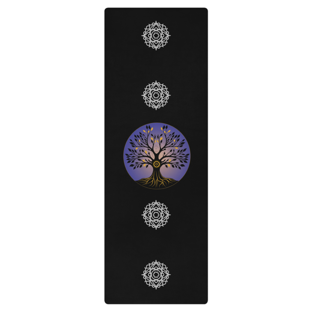 Tree of Life Yoga mat - black