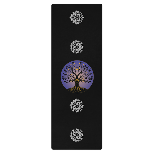 Tree of Life Yoga mat - black