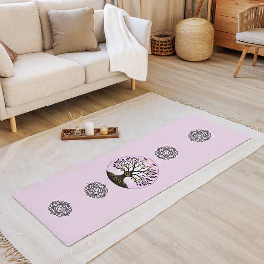 Tree of Life Yoga mat- pink