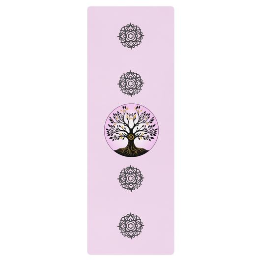 Tree of Life Yoga mat- pink