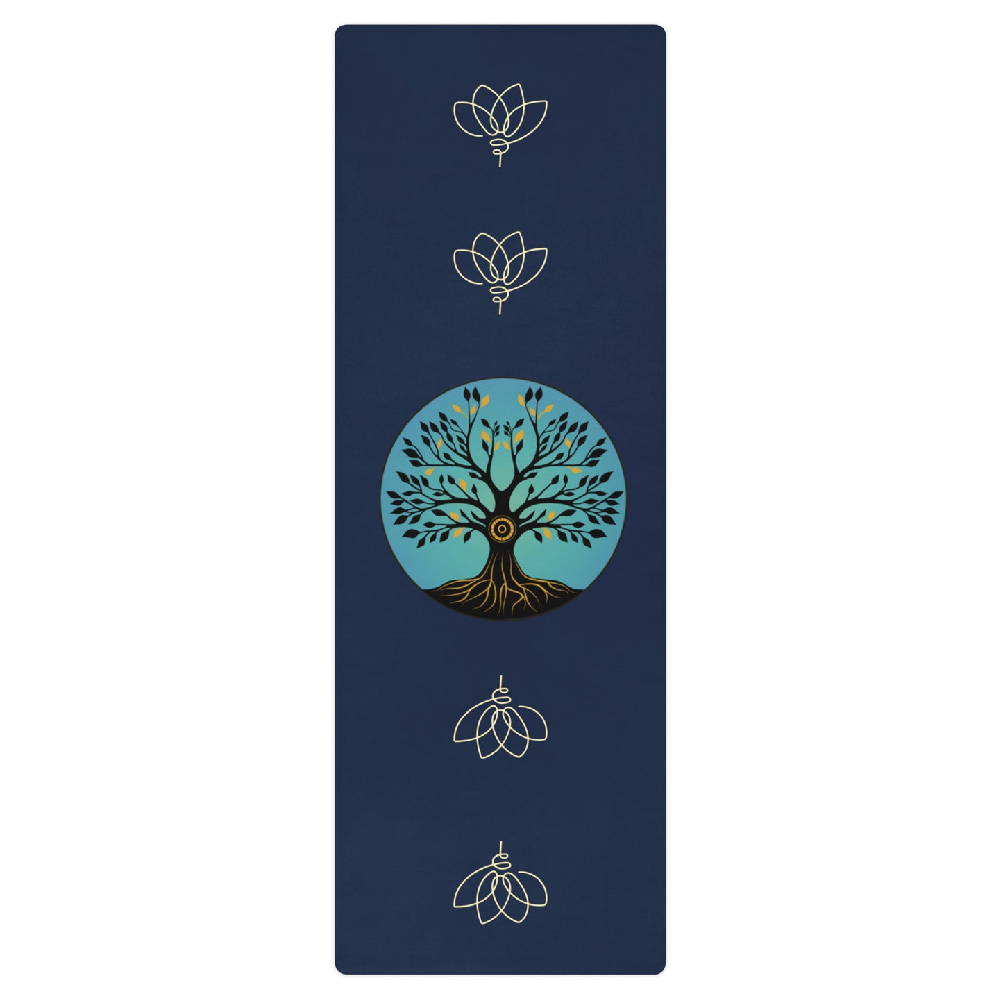 Tree of Life Yoga mat - blue