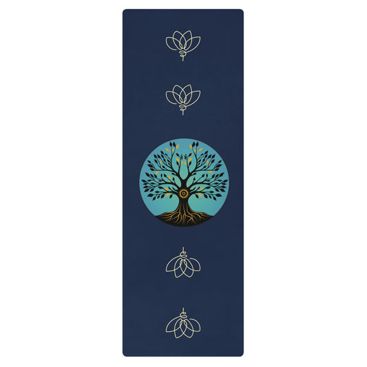 Tree of Life Yoga mat - blue