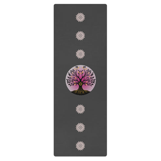 Tree of Life Yoga mat - grey