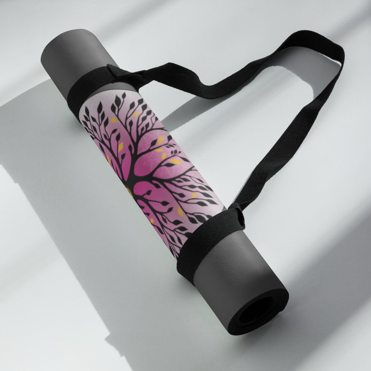 Tree of Life Yoga mat - grey