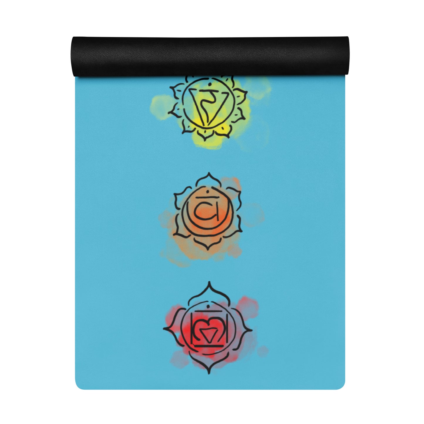 Chakras Yoga mat - blue