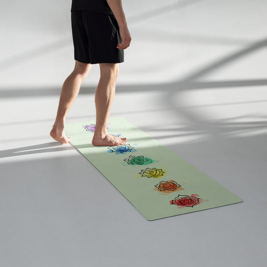 Chakras Yoga mat - mint